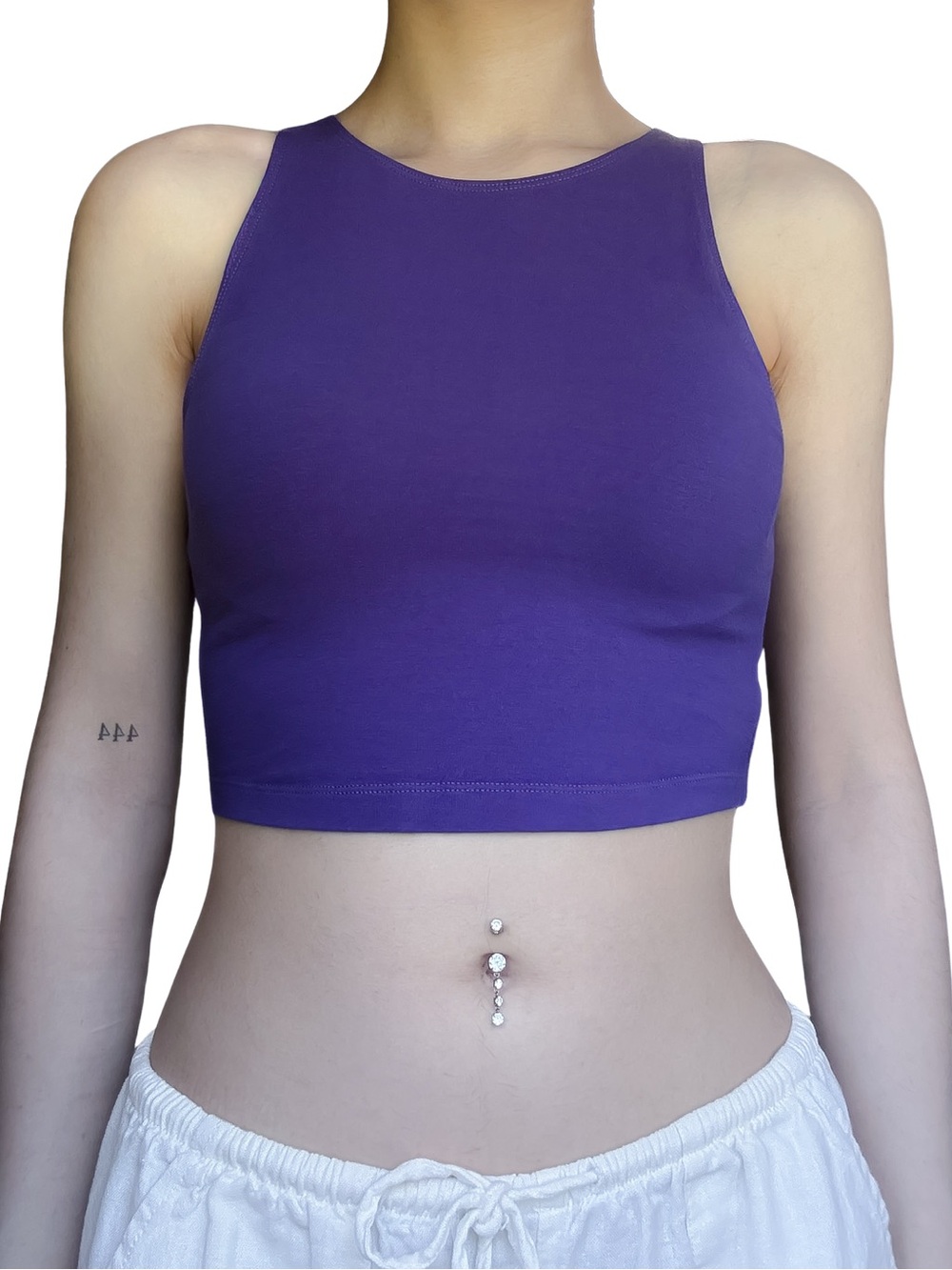 TNA Crop Tank Top in Purple Size XS GUC